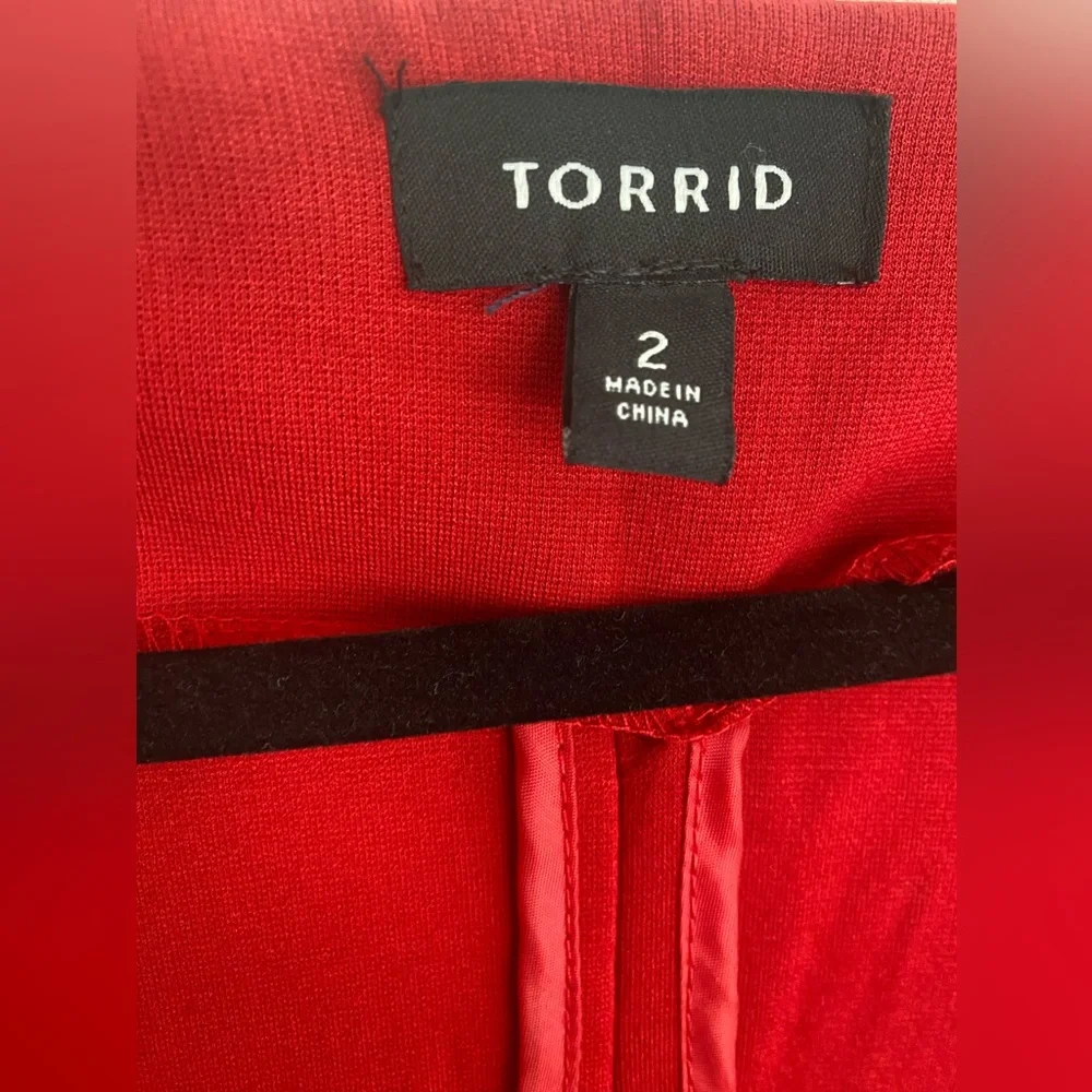 Red double zipper jacket - Picture 3 of 3